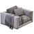 Flexform LUCIEN Armchair: Stylish Comfort for Your Space 3D model small image 4