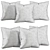 Chic Cushions for Elegant Decor 3D model small image 2