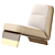 Contemporary Greta Armchair 3D model small image 3