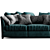 Modern Viktor Sofa: Stylish Comfort 3D model small image 2