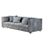 Velvet Lola Sofa: Elegant and Luxurious 3D model small image 2