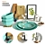 STRIMMIG Cookware Set: Stylish & Functional 3D model small image 1