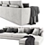 Marac Malibu Sofa: Comfortable, Stylish, and Spacious 3D model small image 2