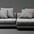 Sleek Minotti White Sofa 3D model small image 4