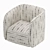 Rochelle Swivel Chair: Stylish and Versatile Seating 3D model small image 5