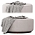 Plush Whistler Ottoman: FourHands 3D model small image 2