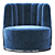 Elegant BIANCA Armchair: Stylish Comfort for Your Home 3D model small image 2