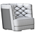 Vittoria Frigerio Greppi Armchair: Elegant and Versatile 3D model small image 5