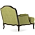 Vintage Style Armchair: Classic Elegance 3D model small image 5