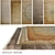 Luxurious Silk Carpets - Set of 5 (part 742) 3D model small image 1