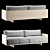 Carter Custom Sofa: Los Angeles-Made Comfort 3D model small image 1