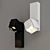 Modern Rektor Wall Lamp: Sleek Design and Illuminating Versatility 3D model small image 3