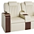 Figueras Hollywood 5400 Cinema Seating 3D model small image 6