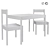 IKEA LÄTT Kids' Table Set 3D model small image 4