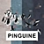 Playful Penguins: Vinyl Wallpaper Collection 3D model small image 2