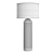 Sleek Ribbed Cylinder Lamp 3D model small image 3