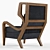 Elegant Teak Chair: Carol 3D model small image 2