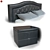 Verona Bed with TM500 Nightstands 3D model small image 2