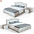 Verona Bed with TM500 Nightstands 3D model small image 3