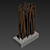 Thick Branch Screen #1 3D model small image 6