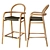 La Forma Sheryl Semi-Bar Stool 3D model small image 1