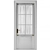 Modern Entry Door with Curtain 3D model small image 2