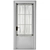 Modern Entry Door with Curtain 3D model small image 5