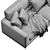 Modern Frigerio Salotti Davis Free Sofa 3D model small image 7