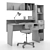 Modern Office Furniture Set 3D model small image 4