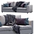 Modern Grey Sofa | Ikea Finnala 3D model small image 1