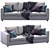 Modern Grey Sofa | Ikea Finnala 3D model small image 2