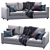 Modern Grey Sofa | Ikea Finnala 3D model small image 3