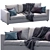 Modern Grey Sofa | Ikea Finnala 3D model small image 4