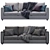 Modern Grey Sofa | Ikea Finnala 3D model small image 5