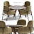 Corona Redner5: Modern Dining Set 3D model small image 1