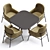 Corona Redner5: Modern Dining Set 3D model small image 2