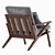 Elegant Cavett Tufted Chair 3D model small image 2