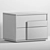 Garda Decor Loft Bedside Table - Refillable Storage 3D model small image 3