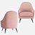 Sandy iModern Armchair: Stylish Comfort 3D model small image 5