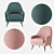 Sandy iModern Armchair: Stylish Comfort 3D model small image 6