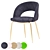 Elegant Aston Dining Chair 3D model small image 1