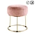 Velvet Gold Pouf, Luxore 3D model small image 1