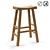 Asayo Solid Elm Bar Stool: Asian-Inspired, Natural Finish 3D model small image 1