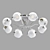 Elegant Maytoni Joel Chandelier 3D model small image 1