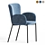 Modern K445 Dining Chair 3D model small image 3