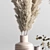 Concrete Pampas Bouquet Vase 3D model small image 2