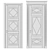 Elegant TOSCANA ROMBO Door Set 3D model small image 2