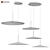 Elegant Dome Pendant Light 3D model small image 3