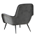 Sleek Swoon Lounge Chair 3D model small image 5