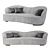 Pearl Elegance Sofa 3D model small image 1